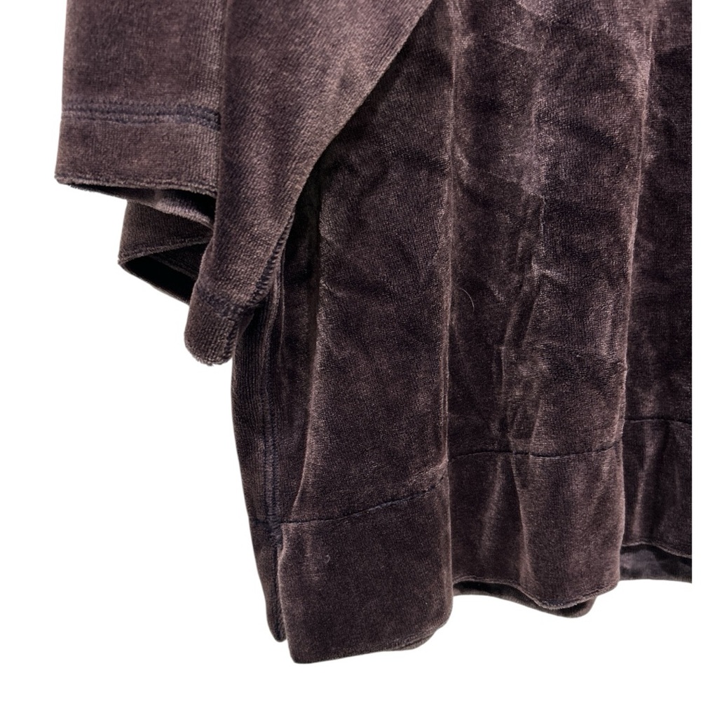 Free People We The Free Valerie Velour Scoop Back Velvet Tee Small Purple - Picture 7 of 9